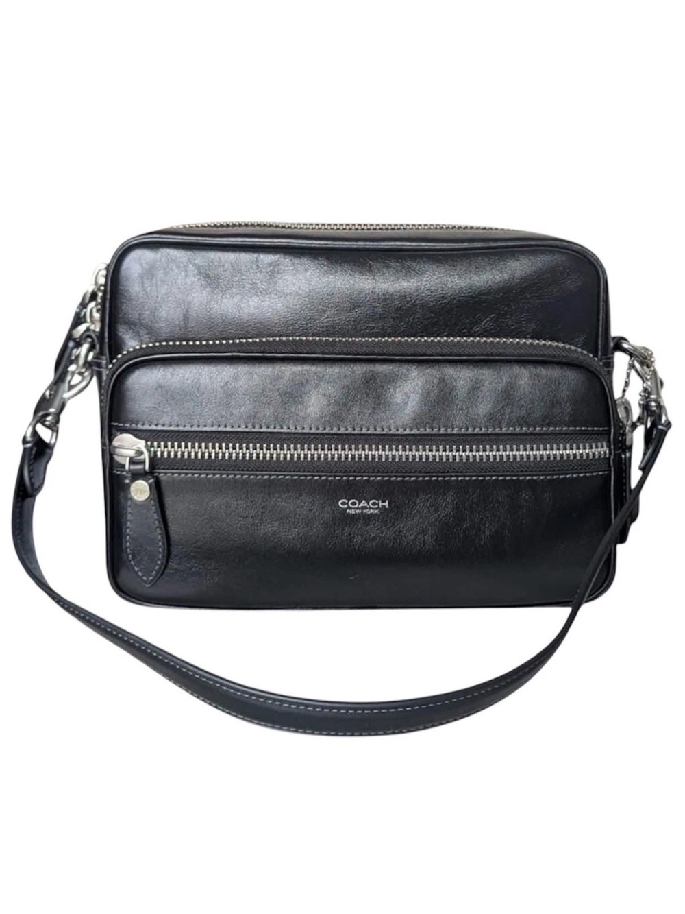Coach Dakota Crossbody Bag Black Leather Shoulder Handbag Women CDS85 NWT